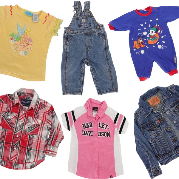 Kids Mixed Clothes Modern Y2K Vintage Branded